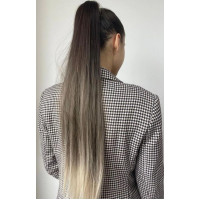 Coada de Par cu scai Ombre Saten Natural/ Blond Deschis